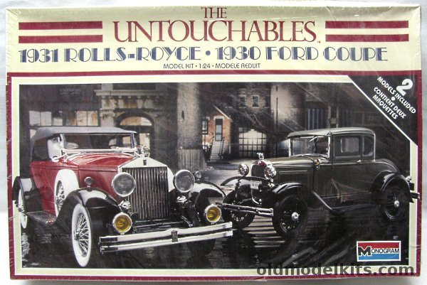 Monogram 1/24 The Untouchables 1931 Rolls-Royce Phaeton and 1930 Ford Coupe, 6047 plastic model kit